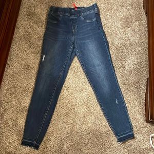 Spanx Distressed Denim Size Medium